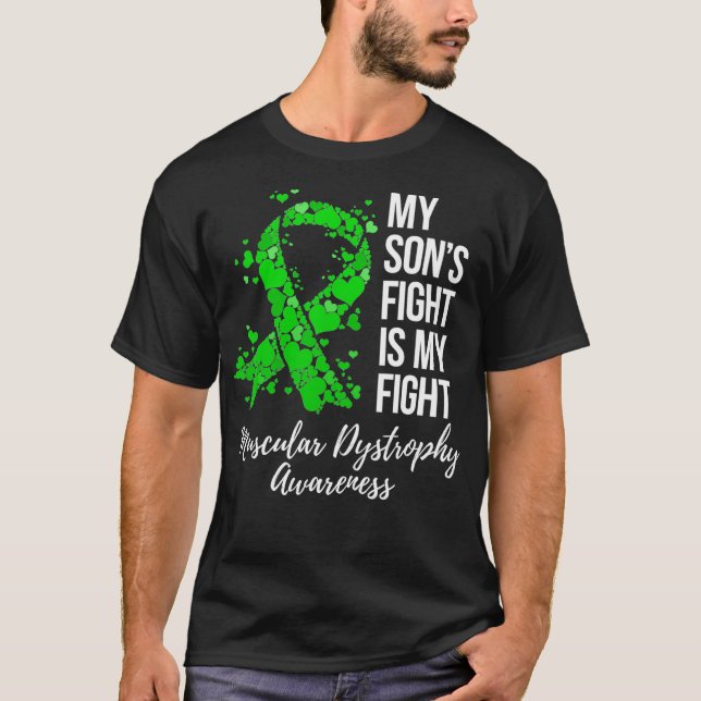 Min Sons Fight är min kamp, muskeldystrofi T Shirt (Framsida)