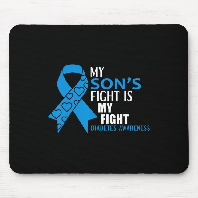 Min Sons Fight är min typ 1-diabetes Musmatta (Framsidan)