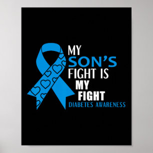 Min Sons Fight är min typ 1-diabetes Poster