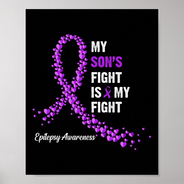 Min sons kamp är min kamp för epilepsimedvetenhet poster (Framsidan)