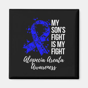 Min sons kamp är min kamp mot Alopecia Areata Awar Magnet