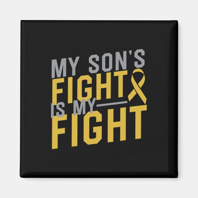 Min sons kamp är min kamp mot barncancer magnet (Framsidan)