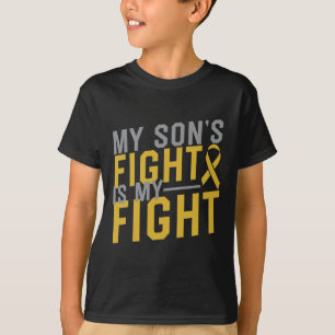 Min sons kamp är min kamp mot barncancer t shirt