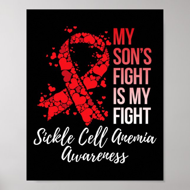 Min sons kamp är min kamp mot sicklecellanemi. poster (Framsidan)