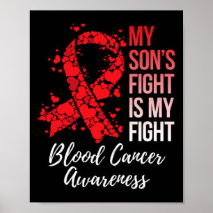 Min sons kamp är min medvetenhet om blodcancer poster