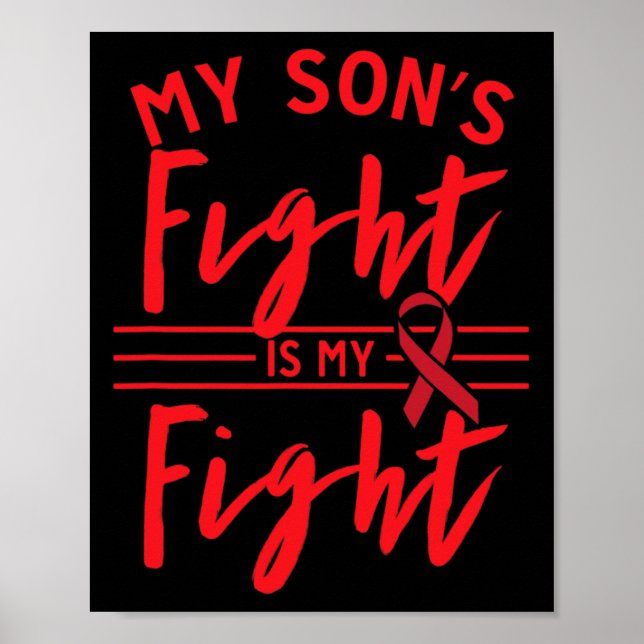 Min sons kamp är min medvetenhet om blodcancer poster (Framsidan)
