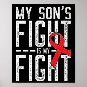Min sons kamp är min Medvetna hjärt- och kärlsjukd Poster