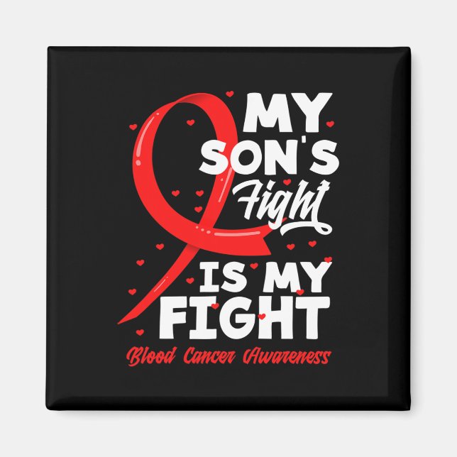 Min sons kamp är mitt medvetande om blodcancer magnet (Framsidan)