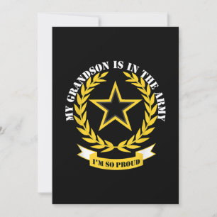 Min sonson är i armégåva inbjudningar