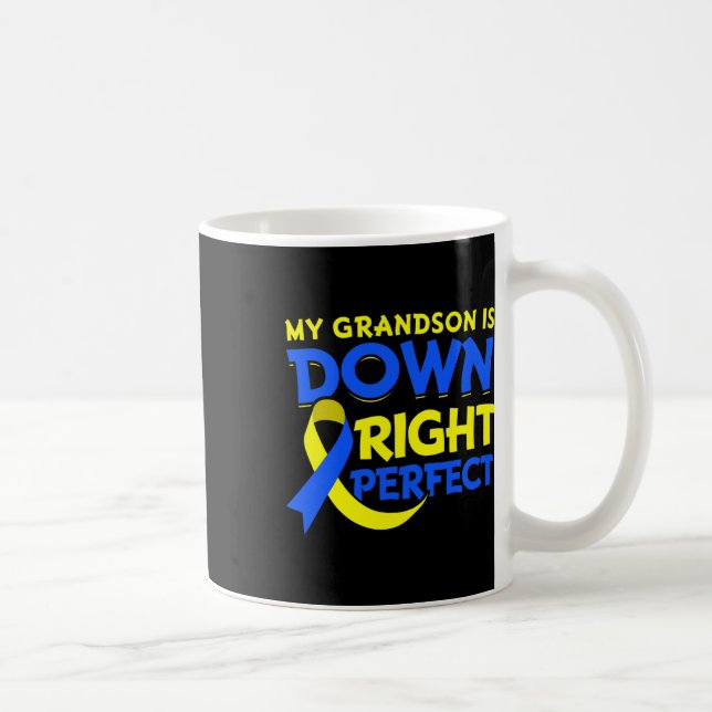 Min sonson Down syndrom present Rätt ner awesome Kaffemugg (Höger)