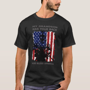 Min sonson har din baksida - militär t shirt