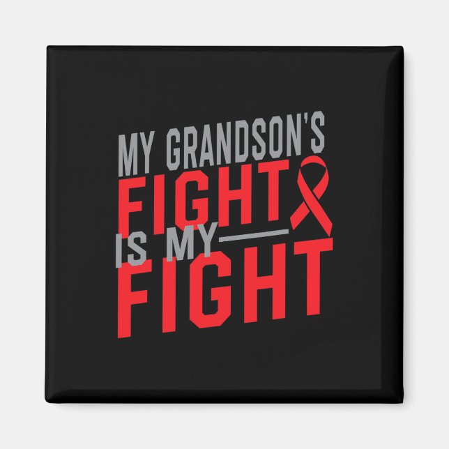 Min sonsons kamp är min kamp Blodcancer medvetenhe Magnet (Framsidan)