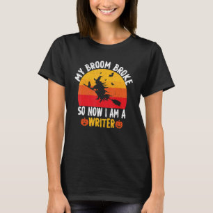 Min sopkvast gick sönder så nu är jag en författar t shirt