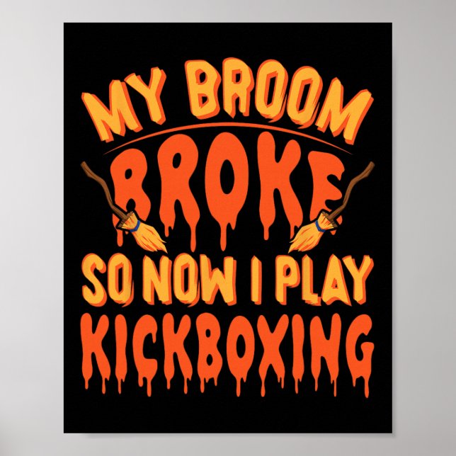 Min sopkvast gick sönder så nu tränar jag kickboxn poster (Framsidan)