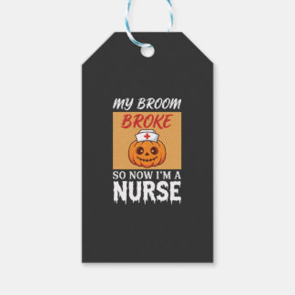 Min sopkvast gick sönder sjuksköterska Halloween Presentetikett