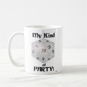 Min sorts fest Episk Tärning Rollspelare Spelare Kaffemugg