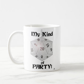 Min sorts fest Episk Tärning Rollspelare Spelare Kaffemugg
