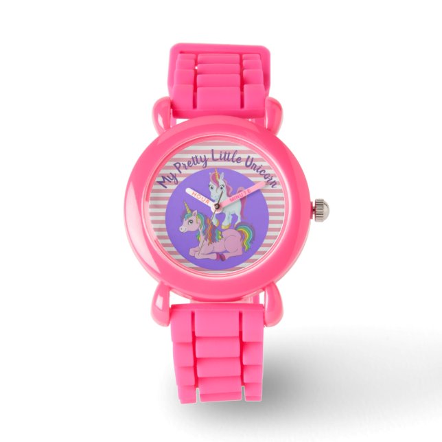 Min Söt Little Unicorn Wristwatch | Barn Armbandsur (Framsida)
