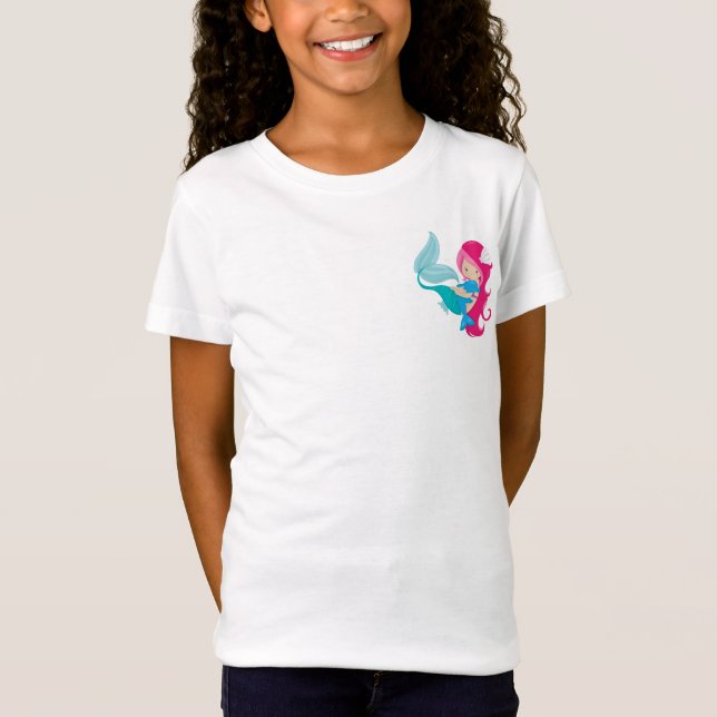 Min Söt Sjöjungfru och delfiner T Shirt (Framsida)