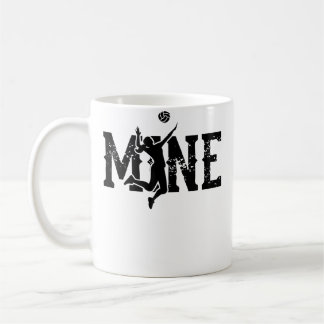 Min söta atletiska tjejer eller damvolleyboll kaffemugg