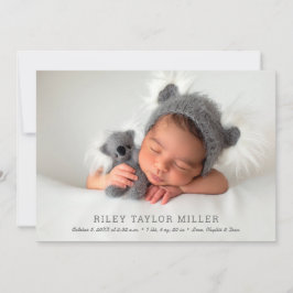 Min söta Baby-foto-fågel Meddelande