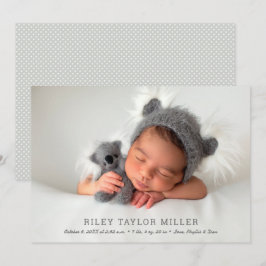 Min söta Baby-foto-fågel Meddelande