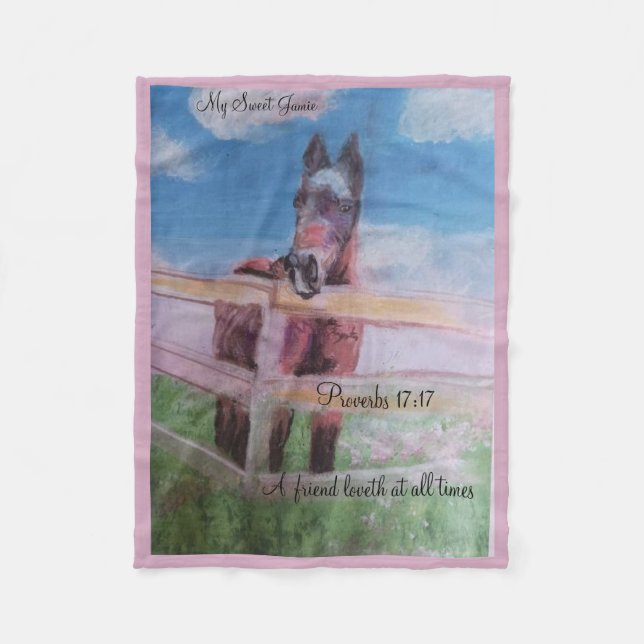 Min söta Jamie Fleecefilt (Framsidan)