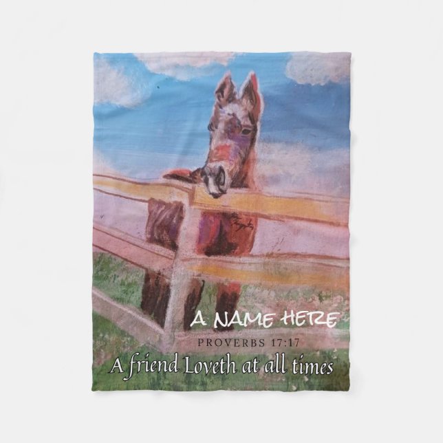 Min söta Jamie pastel Fleecefilt (Framsidan)