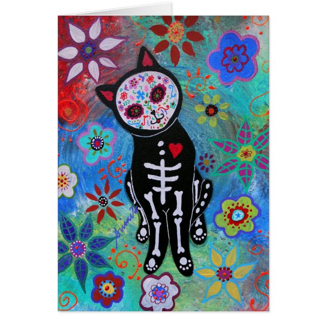 Min söta katt hälsningskort (Framsidan)