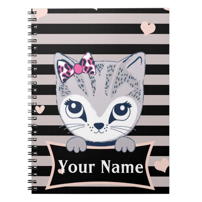 Min söta lilla söta katt anteckningsbok (Framsidan)