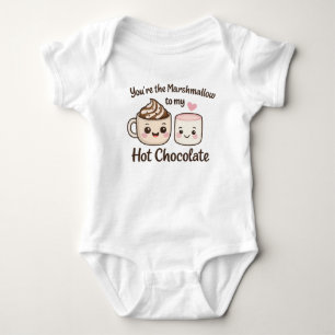 Min söta marshmallow & heta choklad baby-grow t shirt