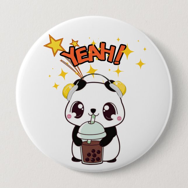 Min söta partypanda knapp (Framsida)