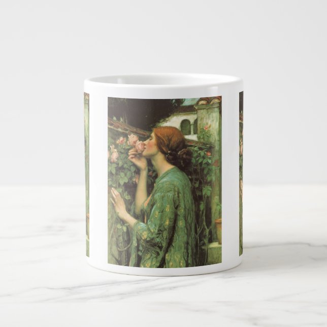 Min söta ros, eller Rosens själ av Waterhouse Jumbo Mugg (Framsidan)