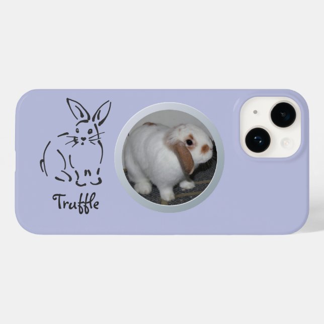 Min sötkanin, Pet Photo och Namn-kaninsketch (Baksida (horisontell))