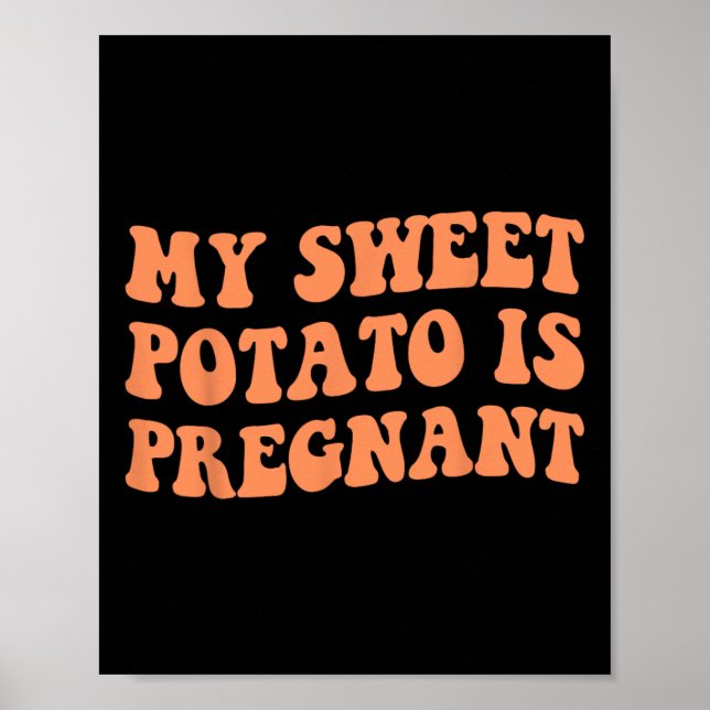 Min sötpotatis är gravid i Yam Matching Par Poster (Framsidan)