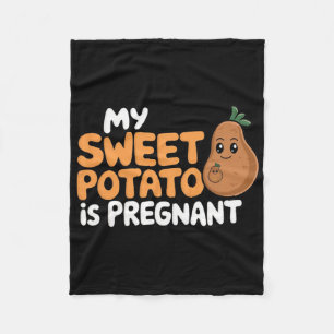 Min Sötpotatis Är Gravid Jag Yam Rolig Thanksgivi Fleecefilt