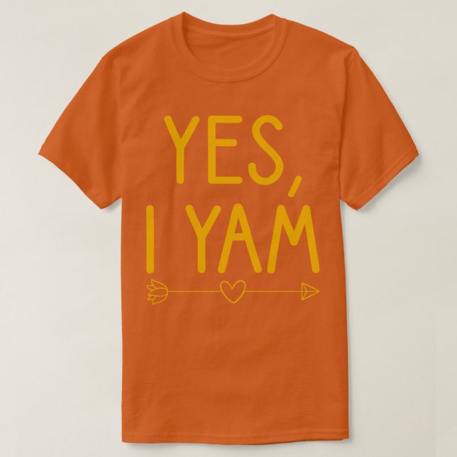 Min sötpotatis - ja jag YAM Par som matchar T Shirt (Design framsida)