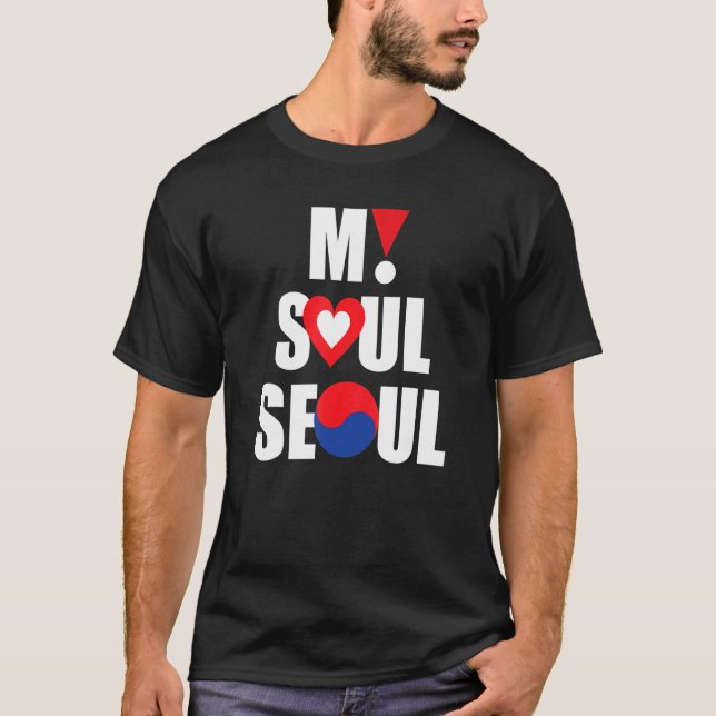 Min Soul Seoul City Seoul Sydkorea Travel & Vaca T Shirt (Framsida)