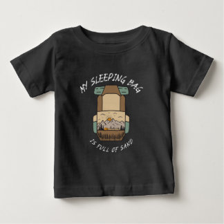 Min sovsäck är full av sand öken camping t shirt