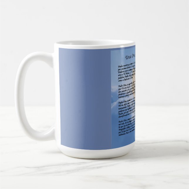 Min spanska dagstidningbönsamling kaffemugg (Vänster)