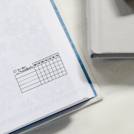 Min spårare Journal Stämpel