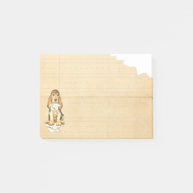 Min spårhund åt min läxa post-it block (Framsida)