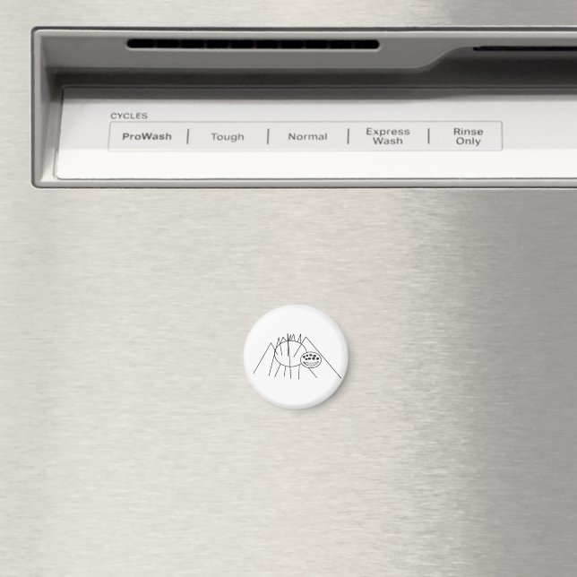Min spindelnäts tecknad serie magnet (In Situ (Dishwasher))
