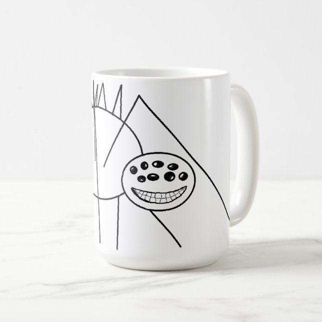 Min spindelnättecknad kaffemugg (Framsida höger)