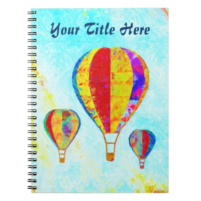 Min spiral anteckningsbok för härliga ballonger (Framsidan)