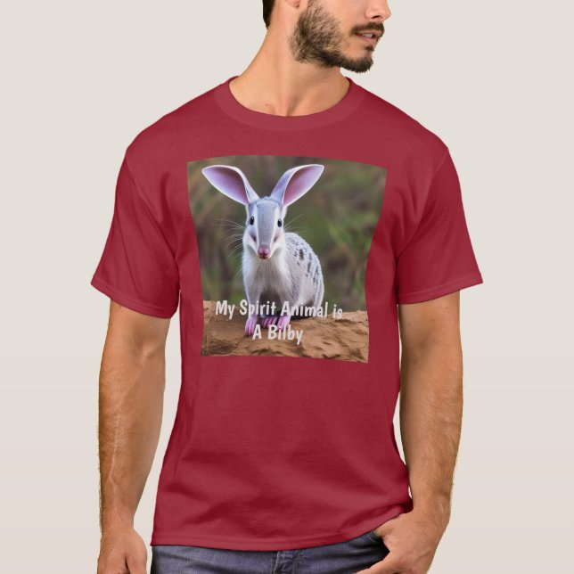 Min Spirit Animal är en Bilby T Shirt (Framsida)
