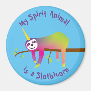 Min Spirit Animal är en Slothicorn. Magnet