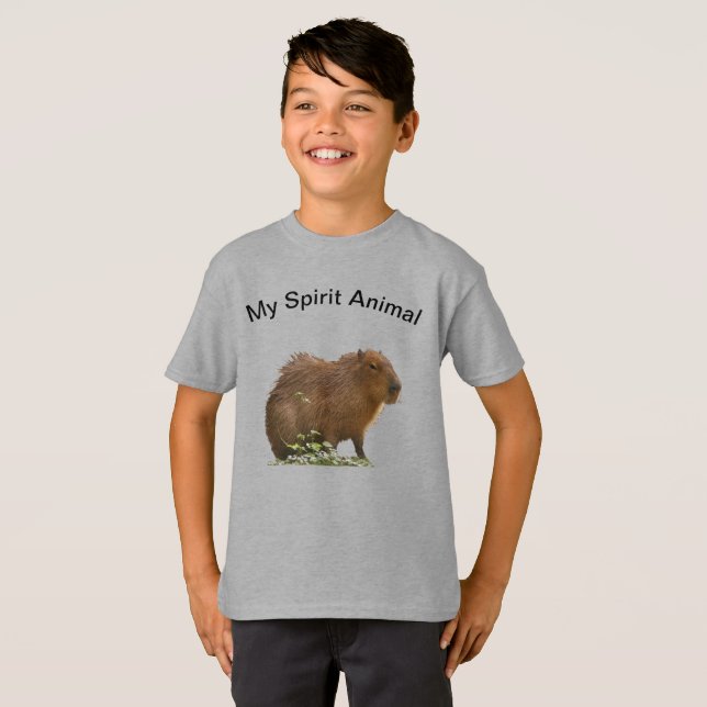 Min Spirit Animal Capybara T Shirt (Hel framsida)