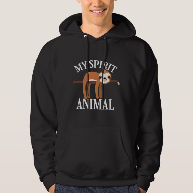 Min Spirit Animal Lazy Hoodie (Framsida)