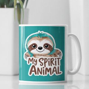 Min Spirit Animal Sloth Mugg